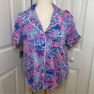Lilly Pulitzer “untamed hearts” PJ top